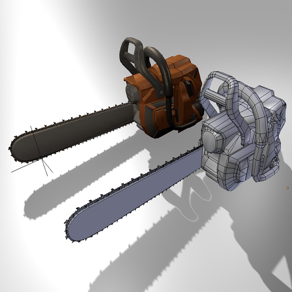 Low Poly  Chainsaw preview image 4